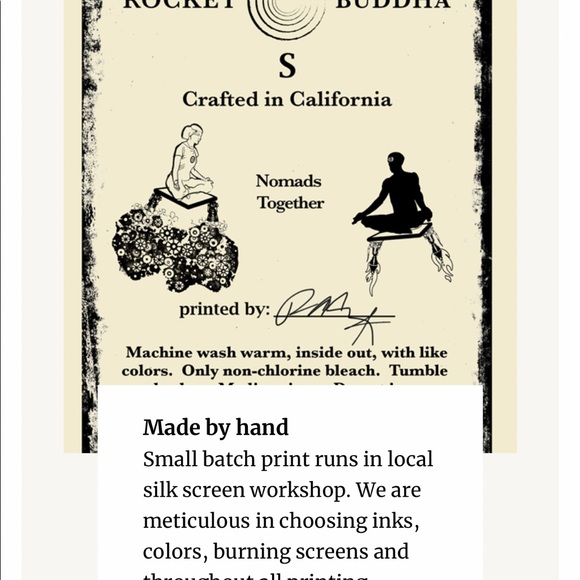 Unisex Yoga T Shirt Atomic Buddha RocketBuddha - Picture 9 of 14